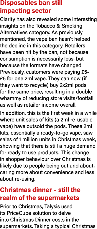 Disposables ban still impacting sector Clarity has also revealed some interesting insights on the Tobacco & Smoking A...