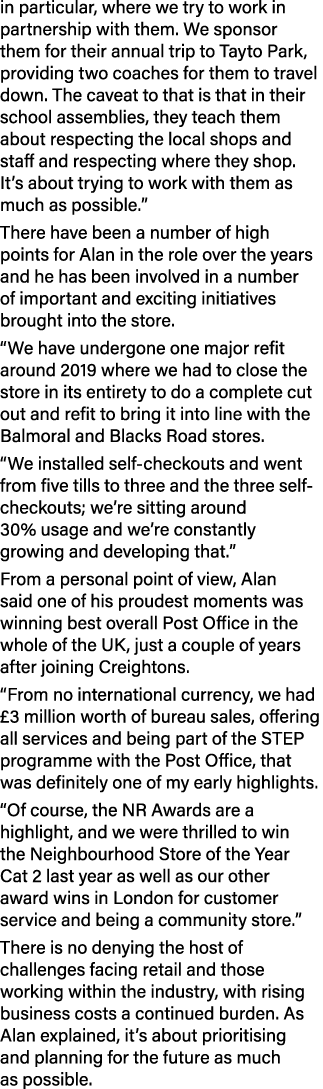 in particular, where we try to work in partnership with them. We sponsor them for their annual trip to Tayto Park, pr...