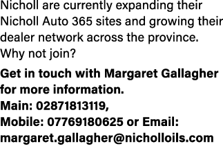 Nicholl are currently expanding their Nicholl Auto 365 sites and growing their dealer network across the province. Wh...