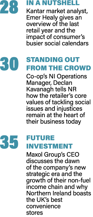 28 IN A NUTSHELL Kantar market analyst, Emer Healy gives an overview of the last retail year and the impact of consum...