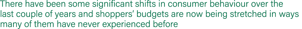 There have been some significant shifts in consumer behaviour over the last couple of years and shoppers’ budgets are...