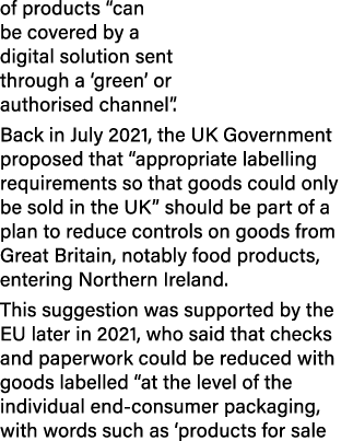 of products “can be covered by a digital solution sent through a ‘green’ or authorised channel”. Back in July 2021, t...