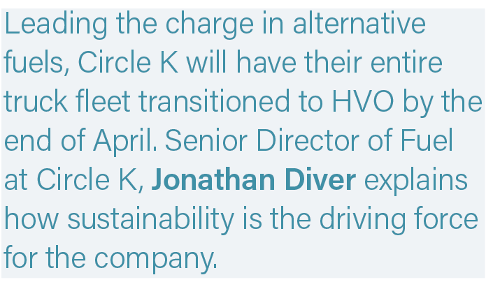 Leading the charge in alternative fuels, Circle K will have their entire truck fleet transitioned to HVO by the end o...