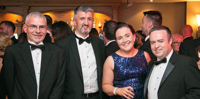 Paul Hepburn, Ciaran Quinn, Brenda and Darren Given