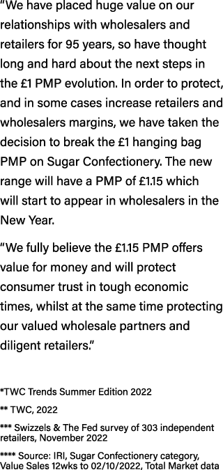 “We have placed huge value on our relationships with wholesalers and retailers for 95 years, so have thought long and...