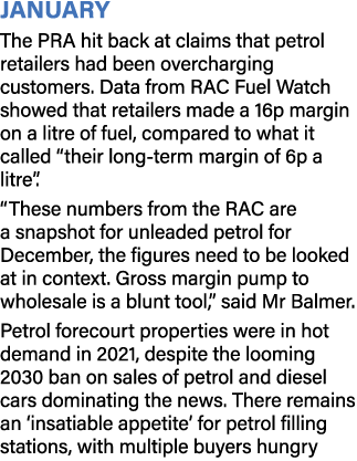 January The PRA hit back at claims that petrol retailers had been overcharging customers. Data from RAC Fuel Watch sh...