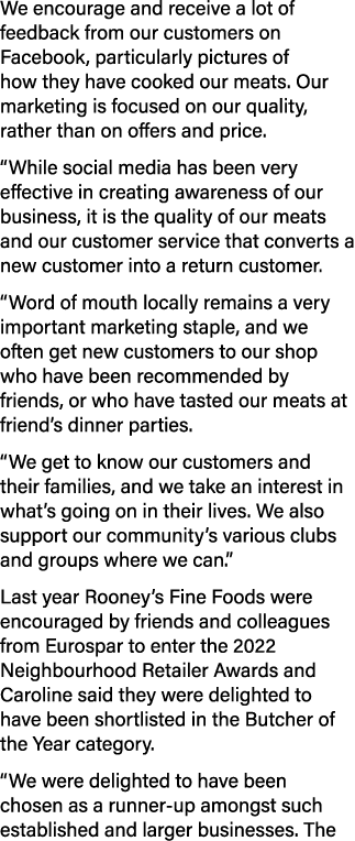 We encourage and receive a lot of feedback from our customers on Facebook, particularly pictures of how they have coo...