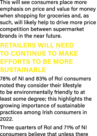 This will see consumers place more emphasis on price and value for money when shopping for groceries and, as such, wi...
