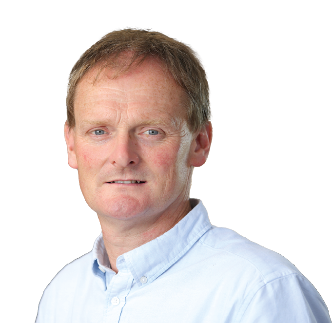 UFU deputy president David Brown on his farm in Fermanagh. Picture: Cliff Donaldson