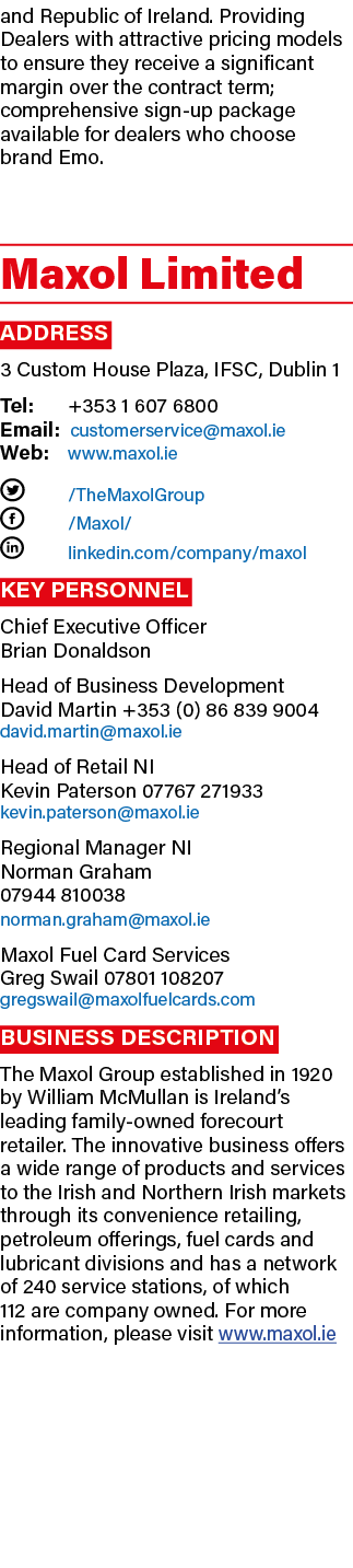 and Republic of Ireland. Providing Dealers with attractive pricing models to ensure they receive a significant margin...