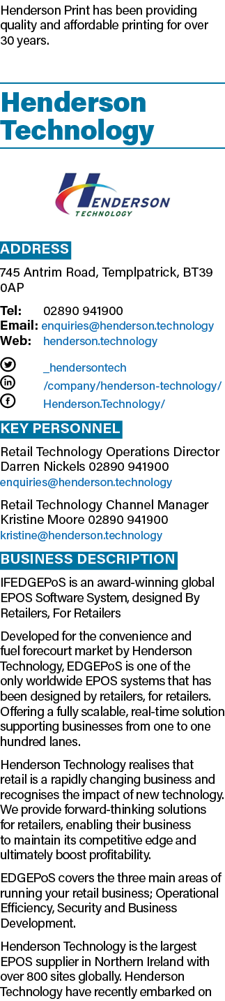 Henderson Print has been providing quality and affordable printing for over 30 years. Henderson Technology ￼ Address ...