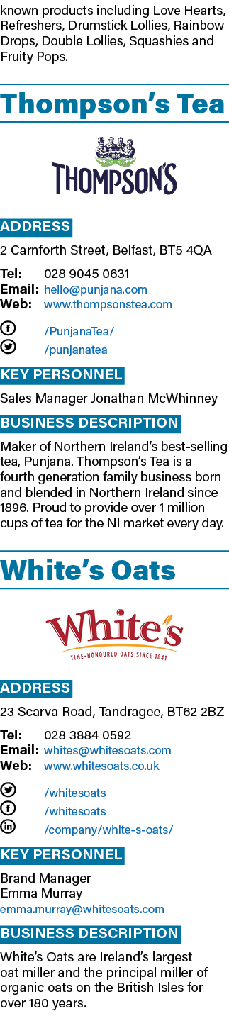 known products including Love Hearts, Refreshers, Drumstick Lollies, Rainbow Drops, Double Lollies, Squashies and Fru...