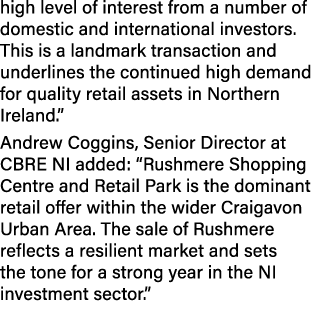 high level of interest from a number of domestic and international investors. This is a landmark transaction and unde...