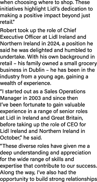 when choosing where to shop. These initiatives highlight Lidl’s dedication to making a positive impact beyond just re...