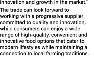 innovation and growth in the market.” The trade can look forward to working with a progressive supplier committed to ...