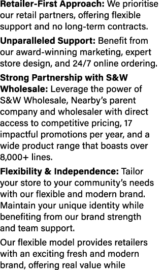 Retailer First Approach: We prioritise our retail partners, offering flexible support and no long term contracts. Unp...