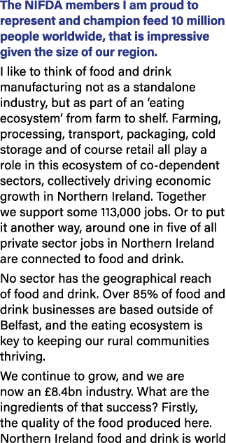 The NIFDA members I am proud to represent and champion feed 10 million people worldwide, that is impressive given the...