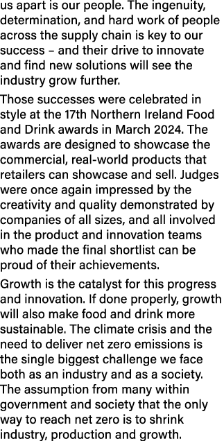 us apart is our people. The ingenuity, determination, and hard work of people across the supply chain is key to our s...