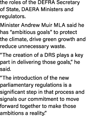 the roles of the DEFRA Secretary of State, DAERA Ministers and regulators. Minister Andrew Muir MLA said he has “ambi...
