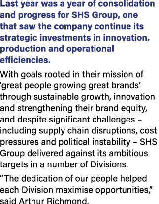 Last year was a year of consolidation and progress for SHS Group, one that saw the company continue its strategic inv...