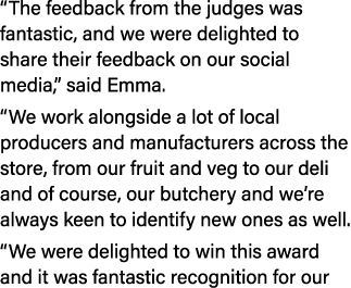 “The feedback from the judges was fantastic, and we were delighted to share their feedback on our social media,” said...