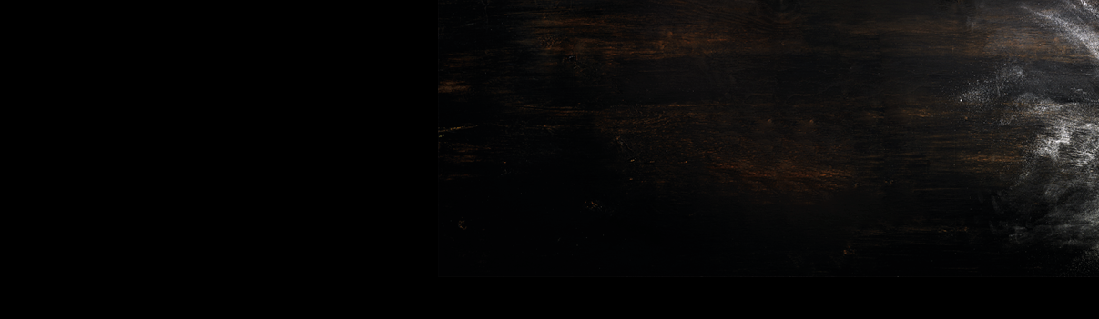 Banner. Baking background with free space for your text. Rolling pin and flour on black table. Copy space. Top view