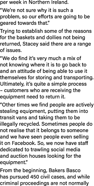 per week in Northern Ireland. “We’re not sure why it is such a problem, so our efforts are going to be geared towards...