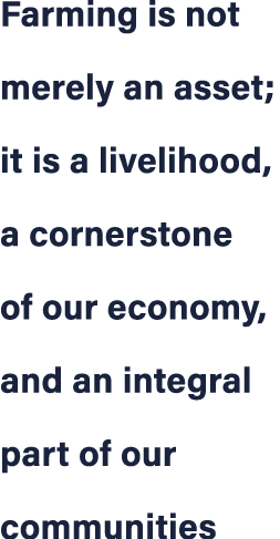 Farming is not merely an asset; it is a livelihood, a cornerstone of our economy, and an integral part of our communi...