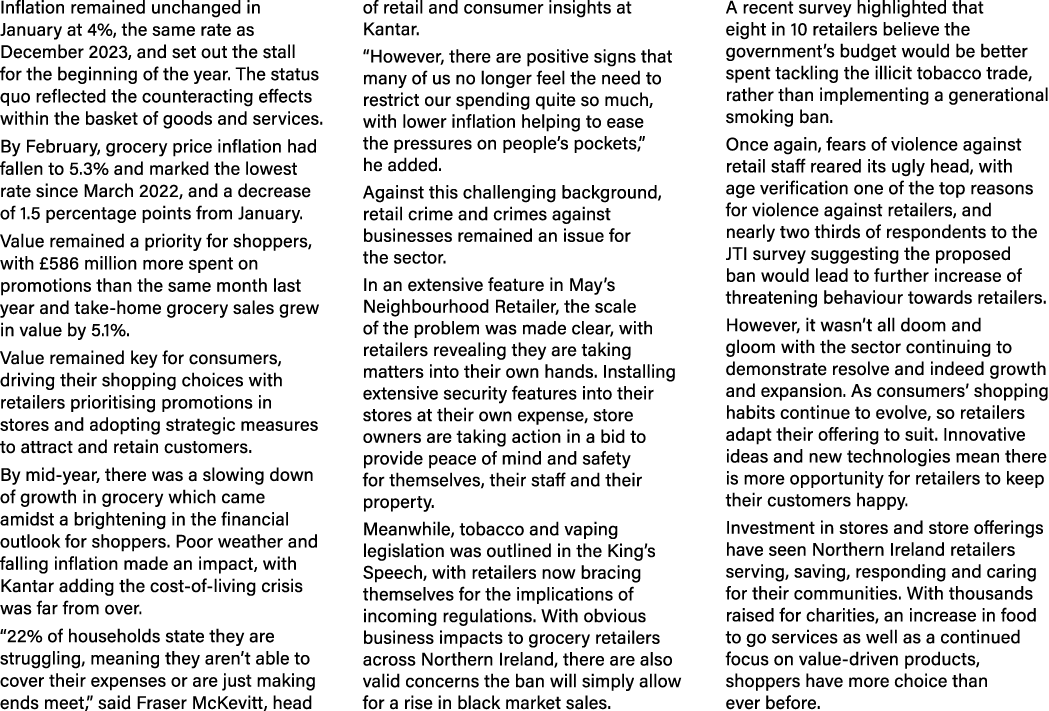 Inflation remained unchanged in January at 4%, the same rate as December 2023, and set out the stall for the beginnin...