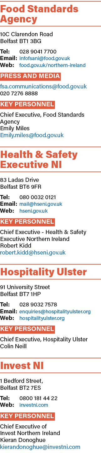 Food Standards Agency 10C Clarendon Road Belfast BT1 3BG Tel: 028 9041 7700 Email: infofsani@food.gov.uk Web: food.go...