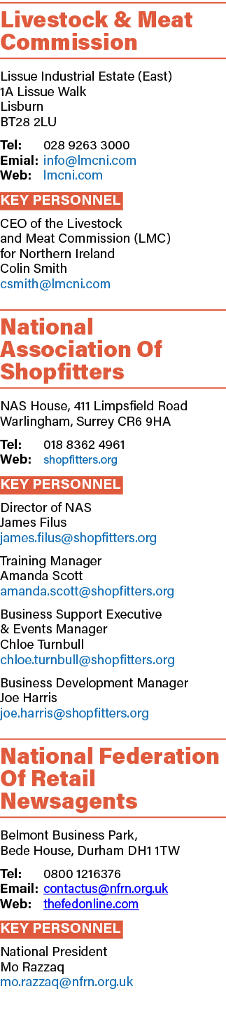 Livestock & Meat Commission Lissue Industrial Estate (East) 1A Lissue Walk Lisburn BT28 2LU Tel: 028 9263 3000 Emial:...