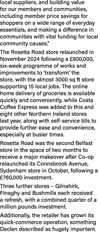 local suppliers, and building value for our members and communities, including member price savings for shoppers on a...