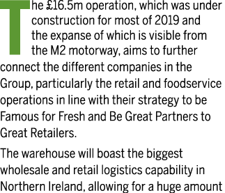 The  16 5m operation, which was under construction for most of 2019 and the expanse of which is visible from the M2 m   