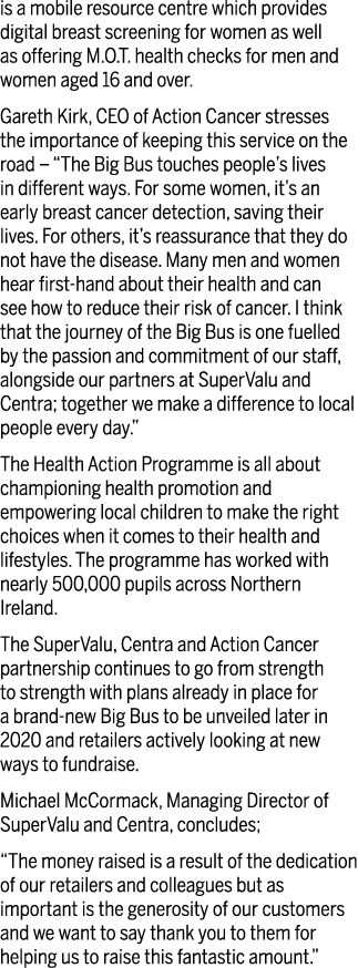 is a mobile resource centre which provides digital breast screening for women as well as offering M O T  health check   