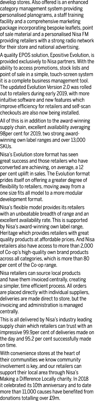 develop stores  Also offered is an enhanced category management system providing personalised planograms, a staff tra   