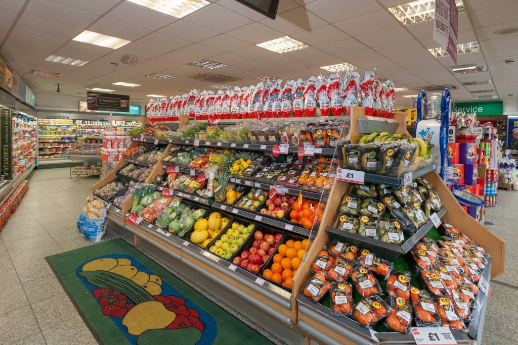 The store's fruit and vegetable offer
