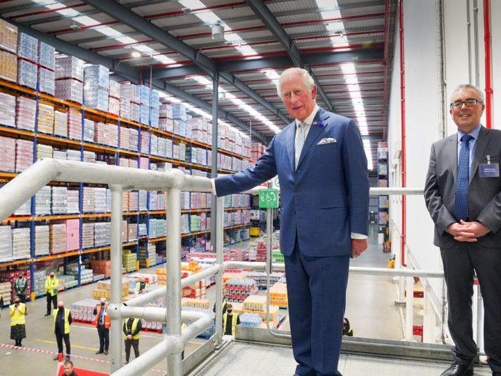 Royal visitor thanks wholesale and logistics workers during Belfast visit   