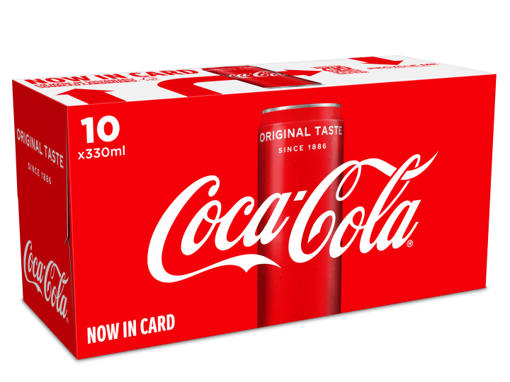 Coca-Cola moves all multi-pack cans to cardboard packaging