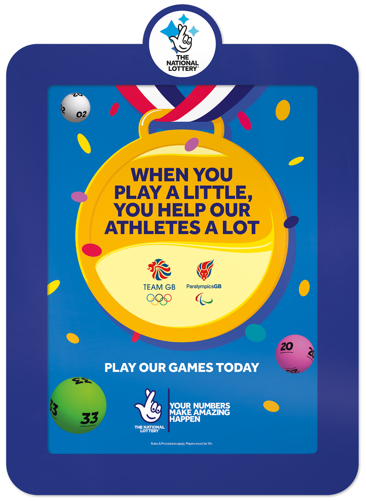 Camelot launches huge new national lottery campaign to highlight Team GB support