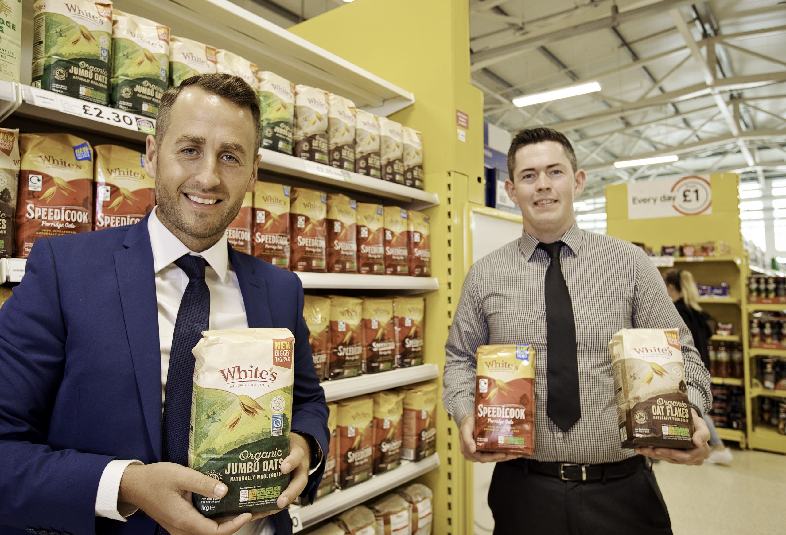 White’s Oats relaunches hero products – recyclable packaging in partnership with Tesco NI