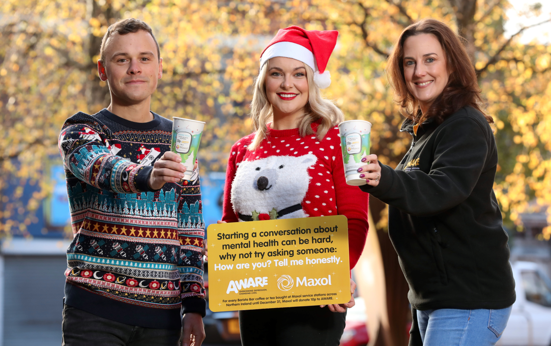 Maxol launches annual Christmas coffee cup campaign in support of AWARE