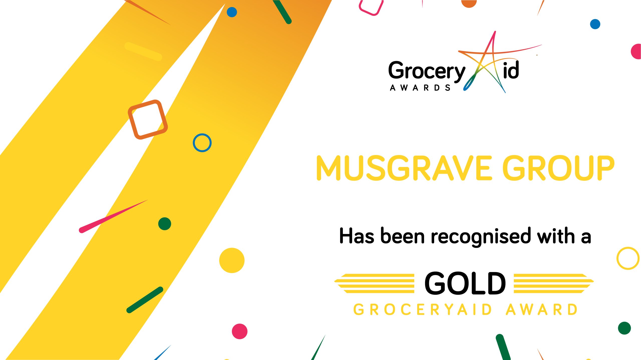 Musgrave NI receives GroceryAid gold award