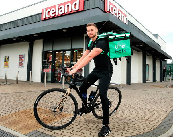 Iceland stores enter partnership with Uber Eats courier service