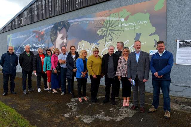 First Earhart public artwork in Derry launched at Eurospar in Galliagh