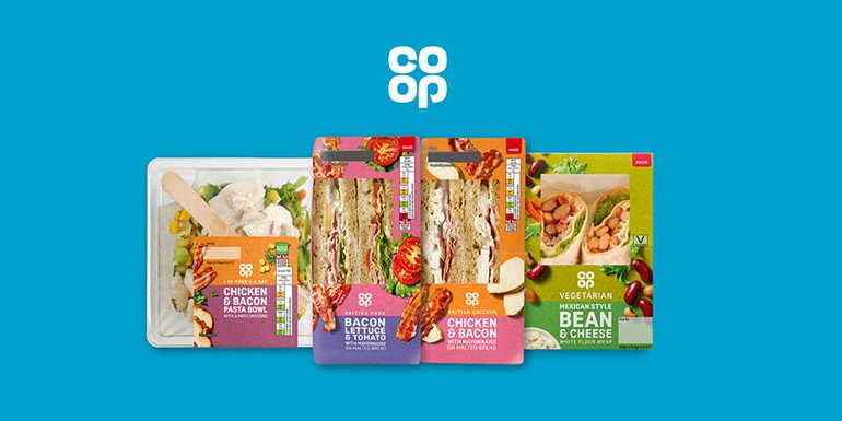 New products and packaging for Co-op Food-to-Go range