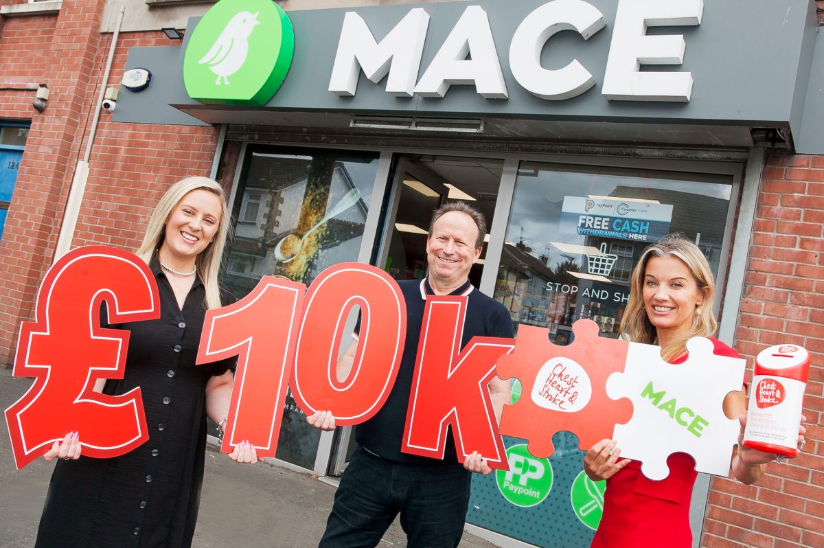 Customers of MACE Lurgan raise £10,000 for NICHS