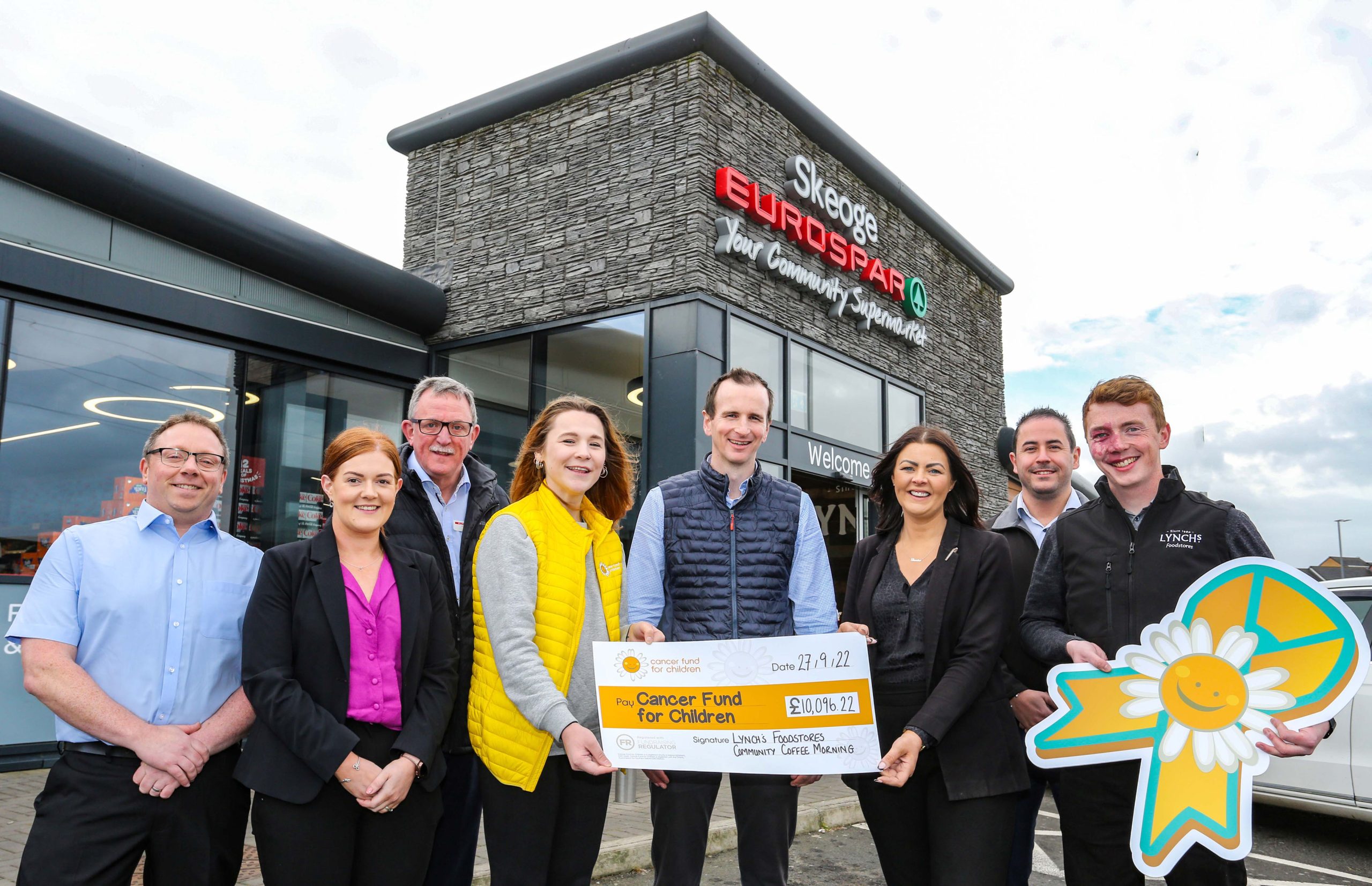Lynch’s Derry supermarkets raise over £10,000 for local children’s cancer charity