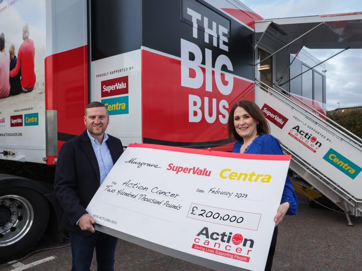 SuperValu and Centra raise £200,000 for Action Cancer in year-long campaign