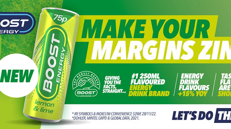 Boost Drinks launch lemon & lime addition to popular 250ml Energy range