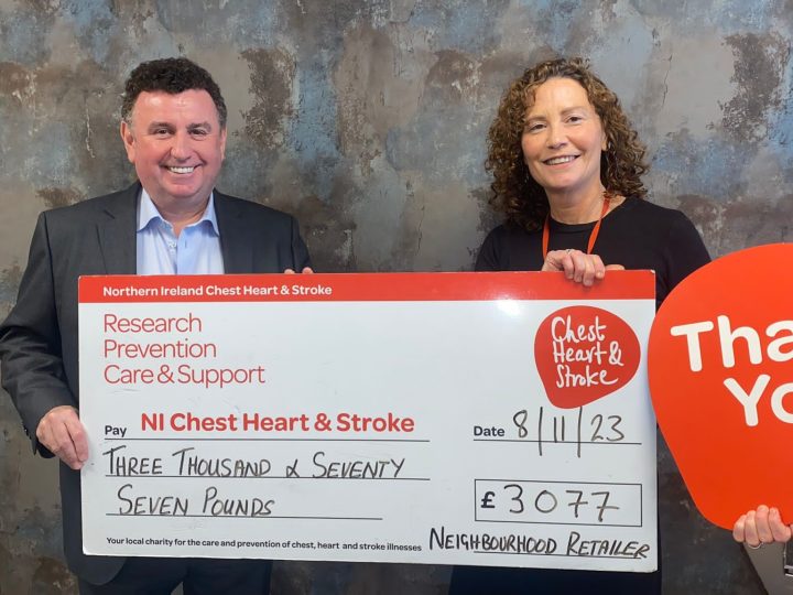 Penton Media Group donates thousands to NI Chest Heart & Stroke